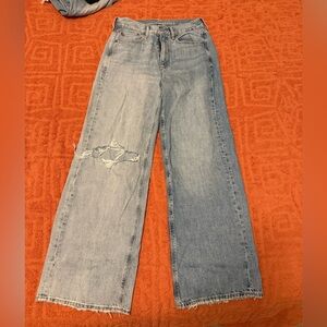 American Eagle Outfitters Light Blue Flare Jeans